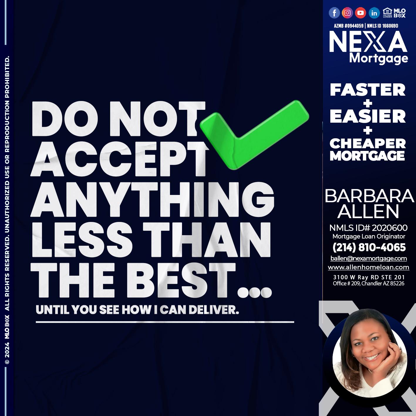 do not accept - Barbara Allen -Mortgage Consultant