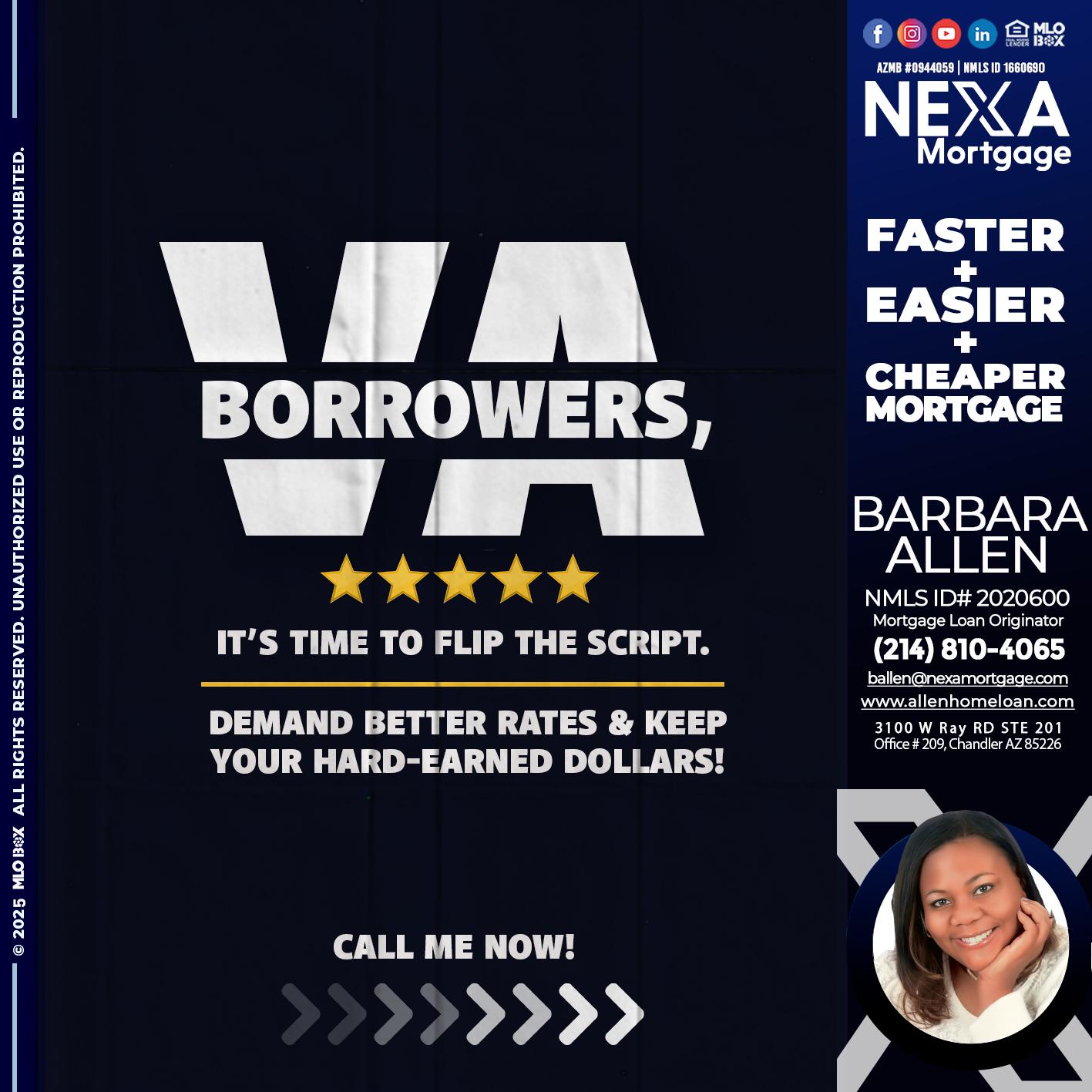 VA BORROWERS - Barbara Allen -Mortgage Consultant