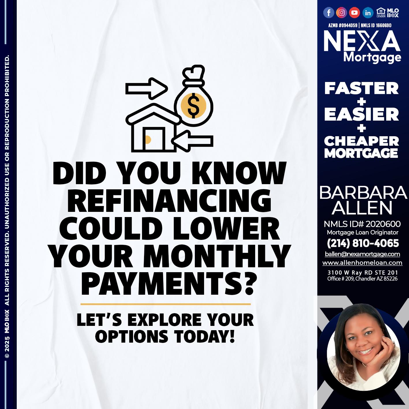 DID YOU KNOW - Barbara Allen -Mortgage Consultant