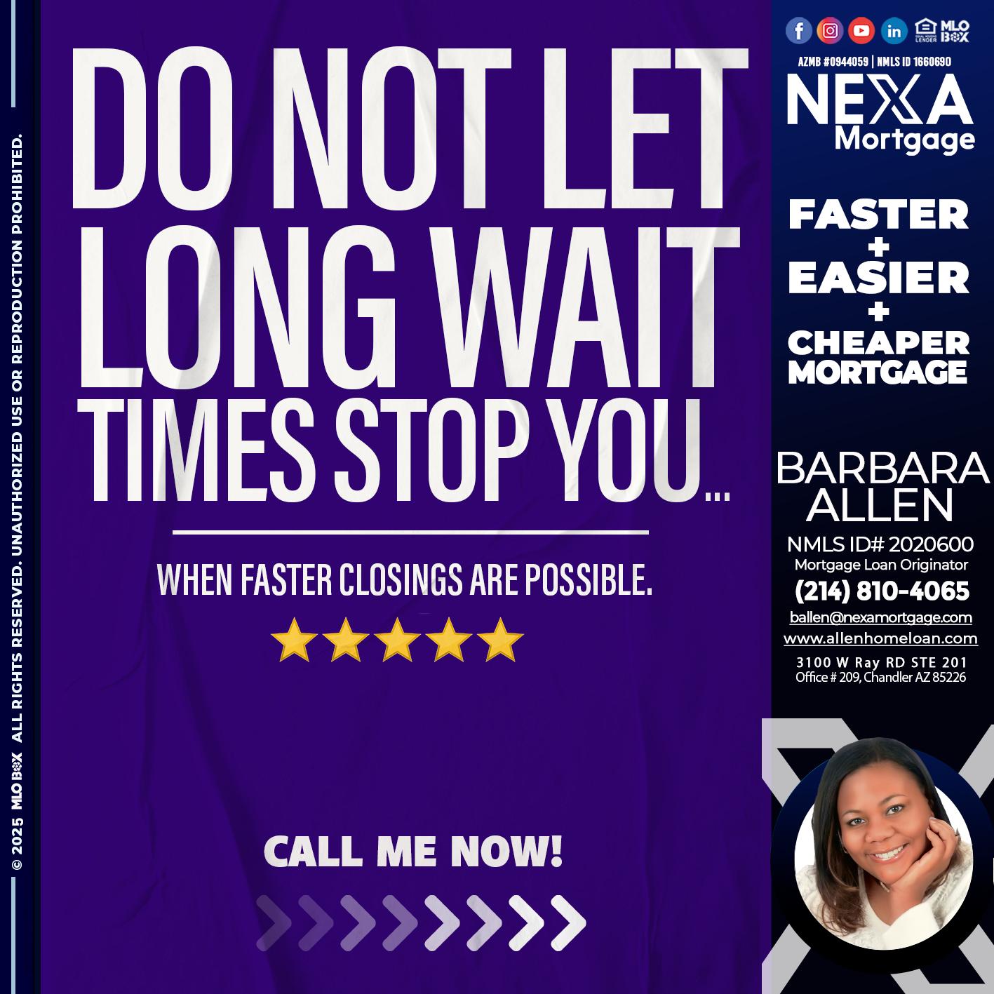 DO NOT LET - Barbara Allen -Mortgage Consultant