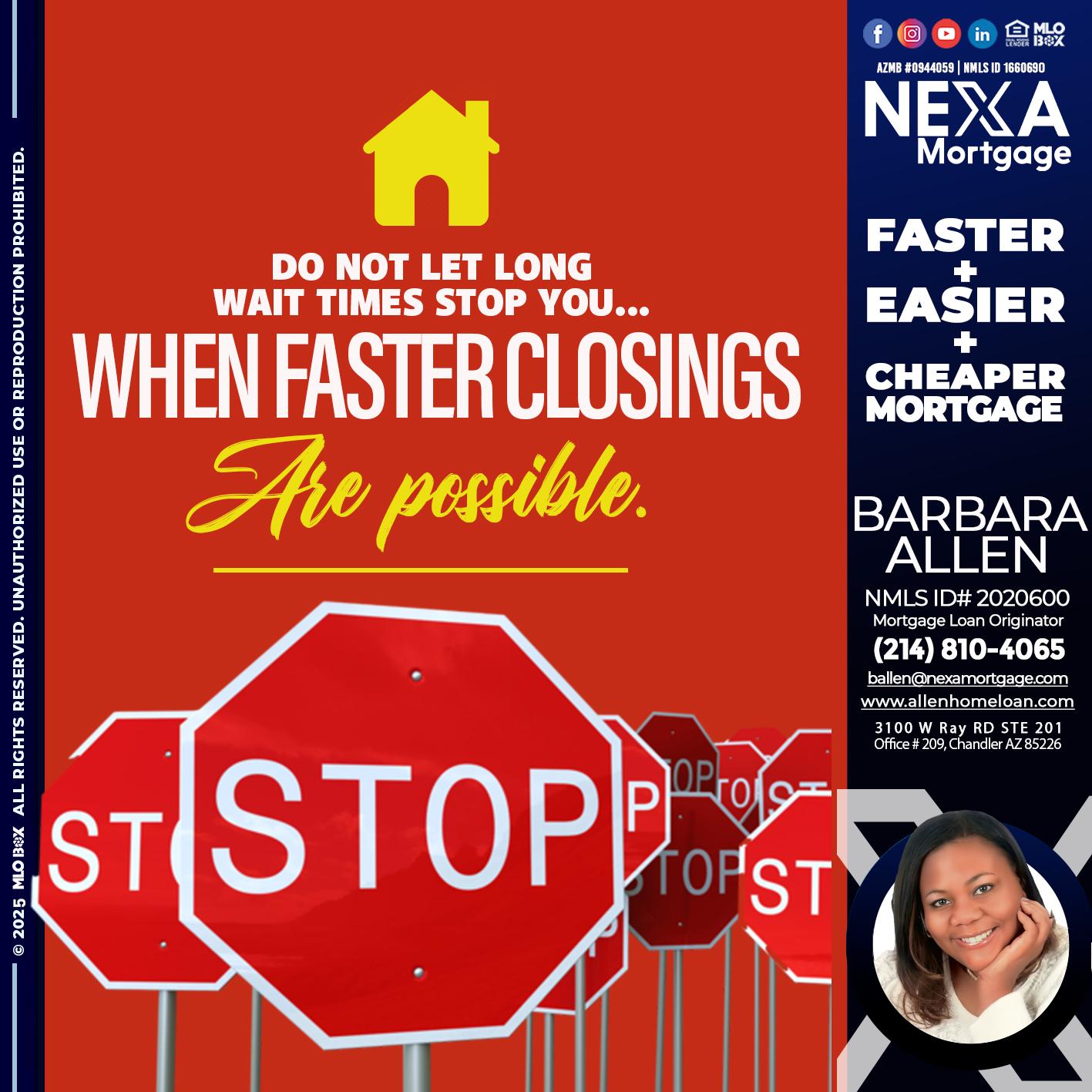 DO NOT LET - Barbara Allen -Mortgage Consultant