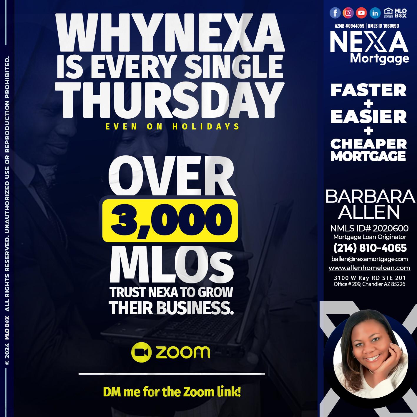 why NEXA - Barbara Allen -Mortgage Consultant