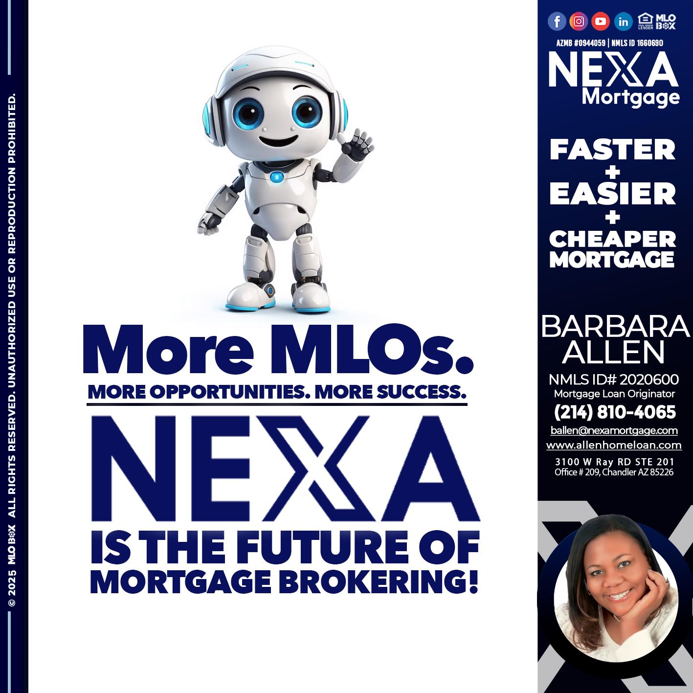 NEXA FUTURE - Barbara Allen -Mortgage Consultant