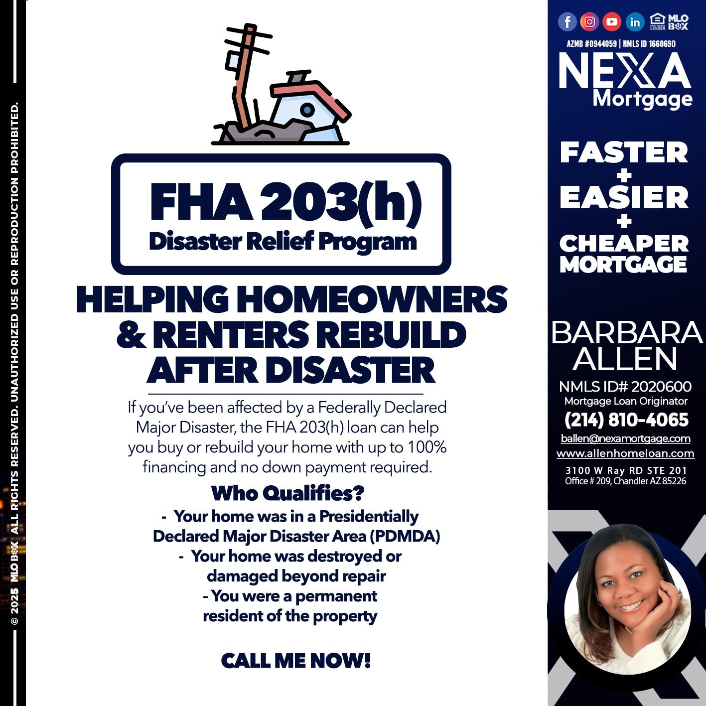 FHA - Barbara Allen -Mortgage Consultant