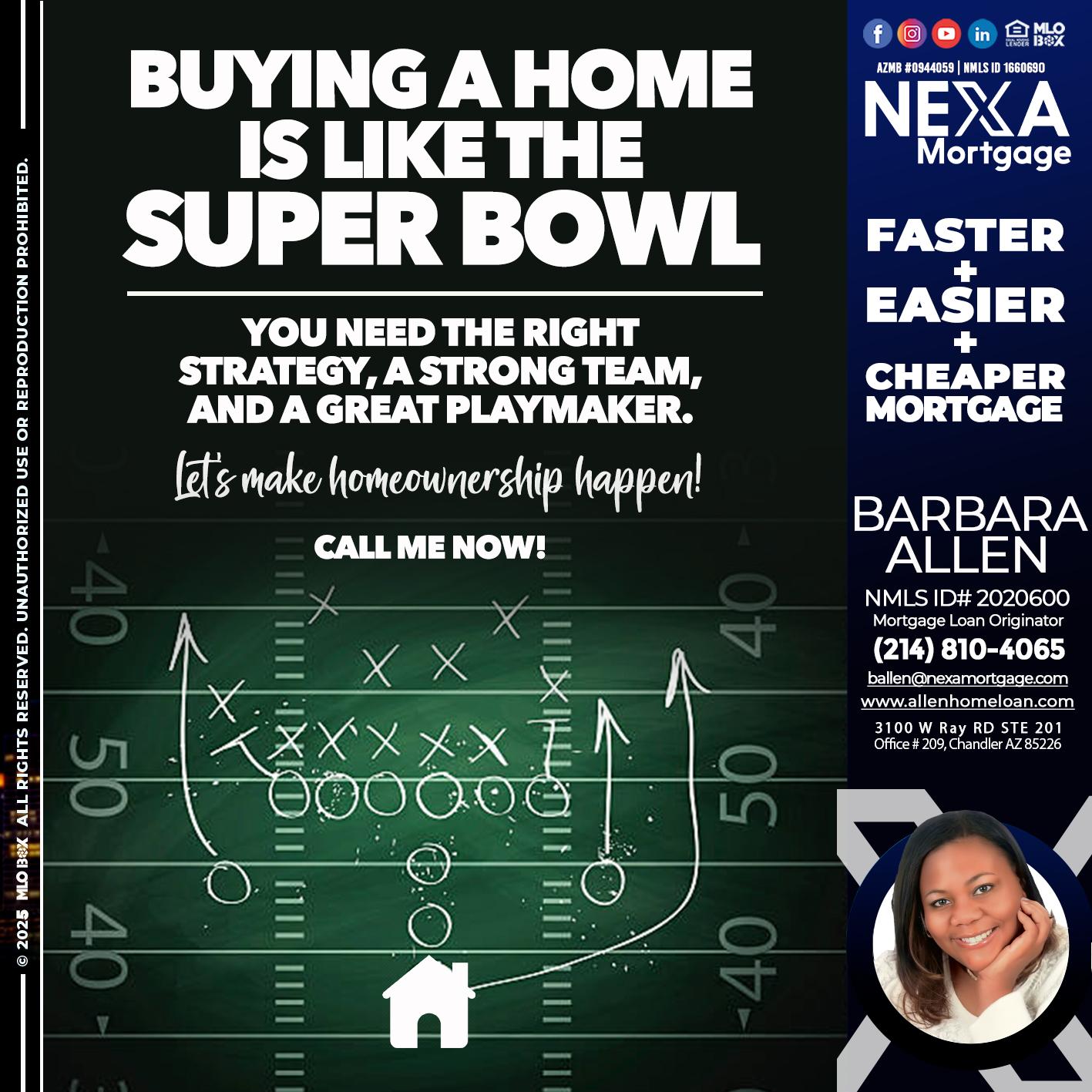 BUYING A HOME - Barbara Allen -Mortgage Consultant