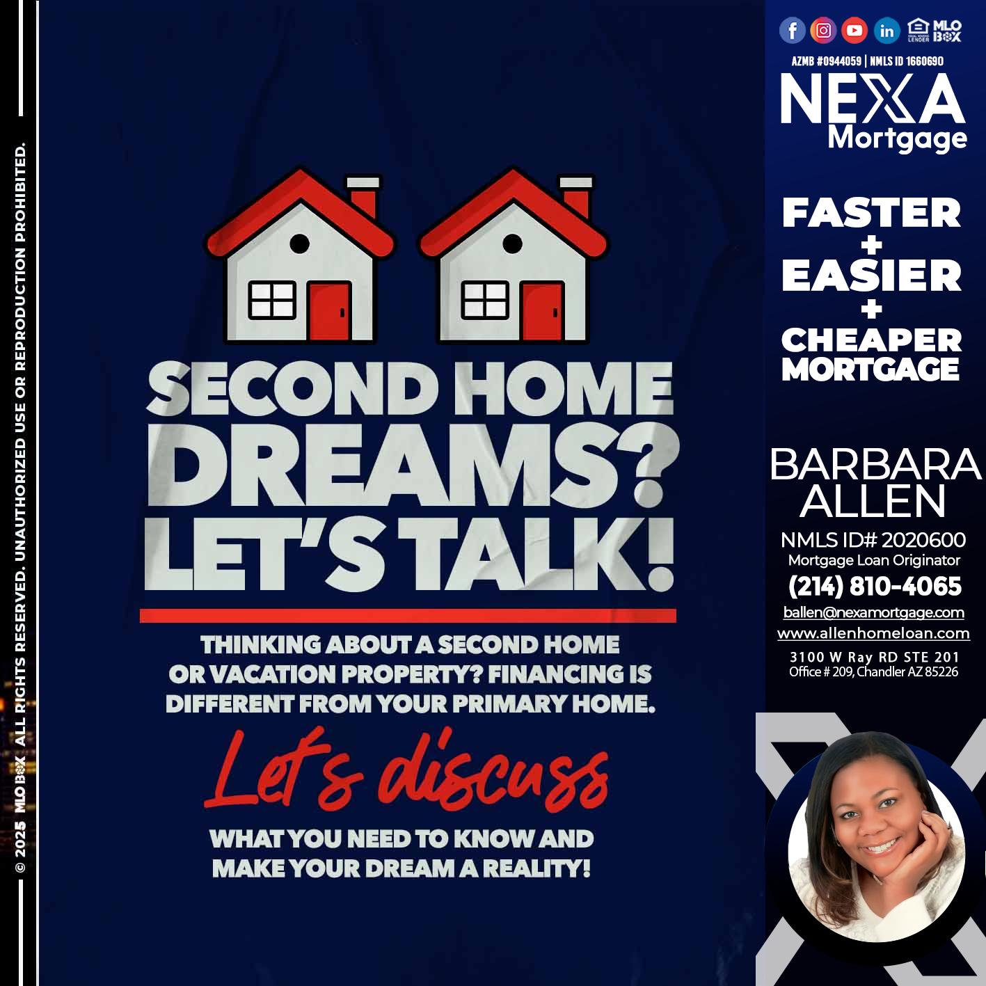 second home dreams? - Barbara Allen -Mortgage Consultant