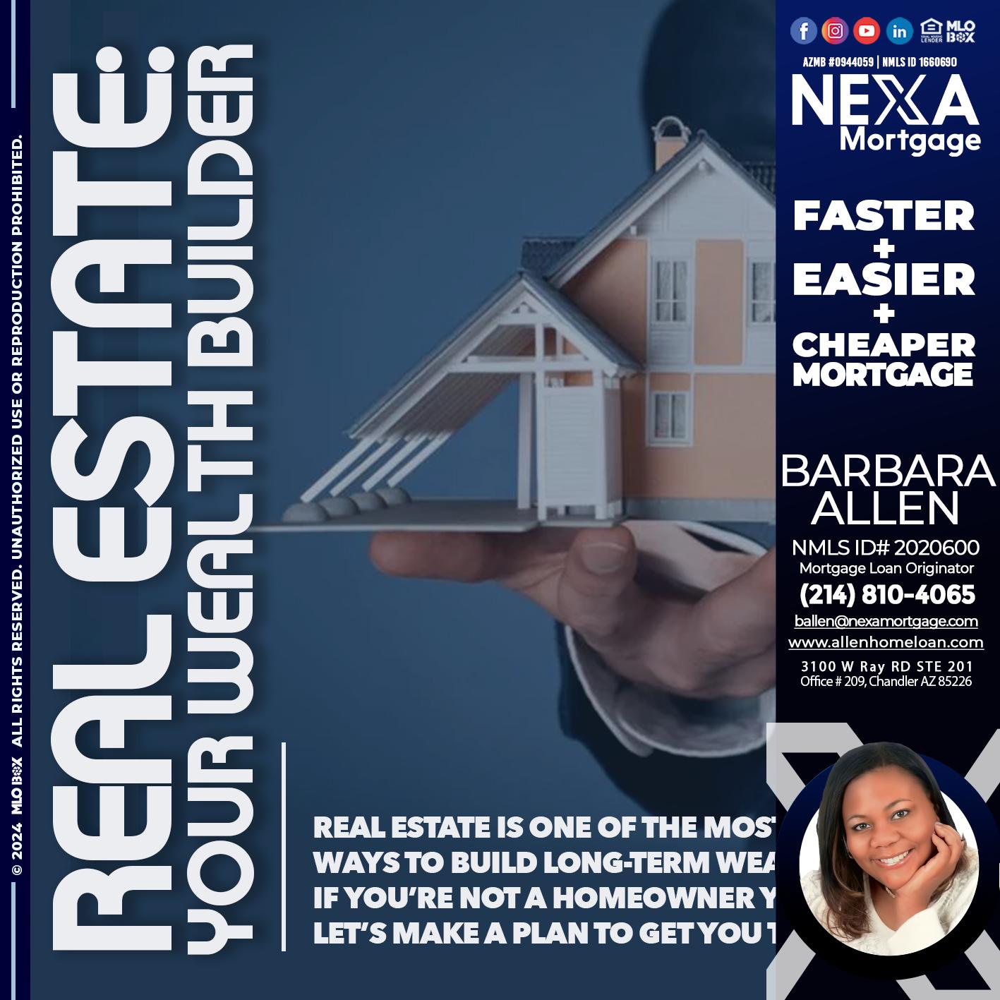 REAL ESTATE - Barbara Allen -Mortgage Consultant