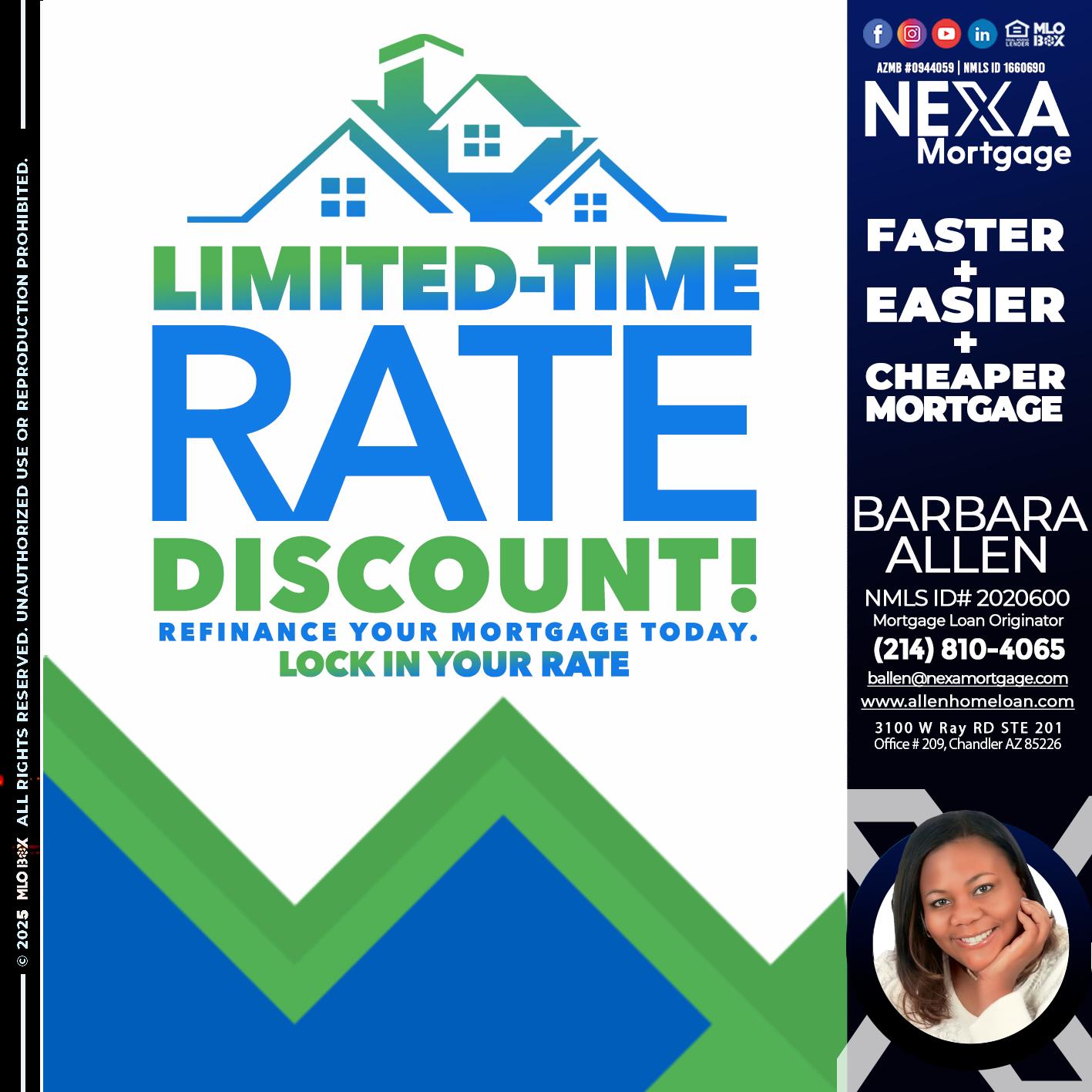 LIMITED TIME - Barbara Allen -Mortgage Consultant