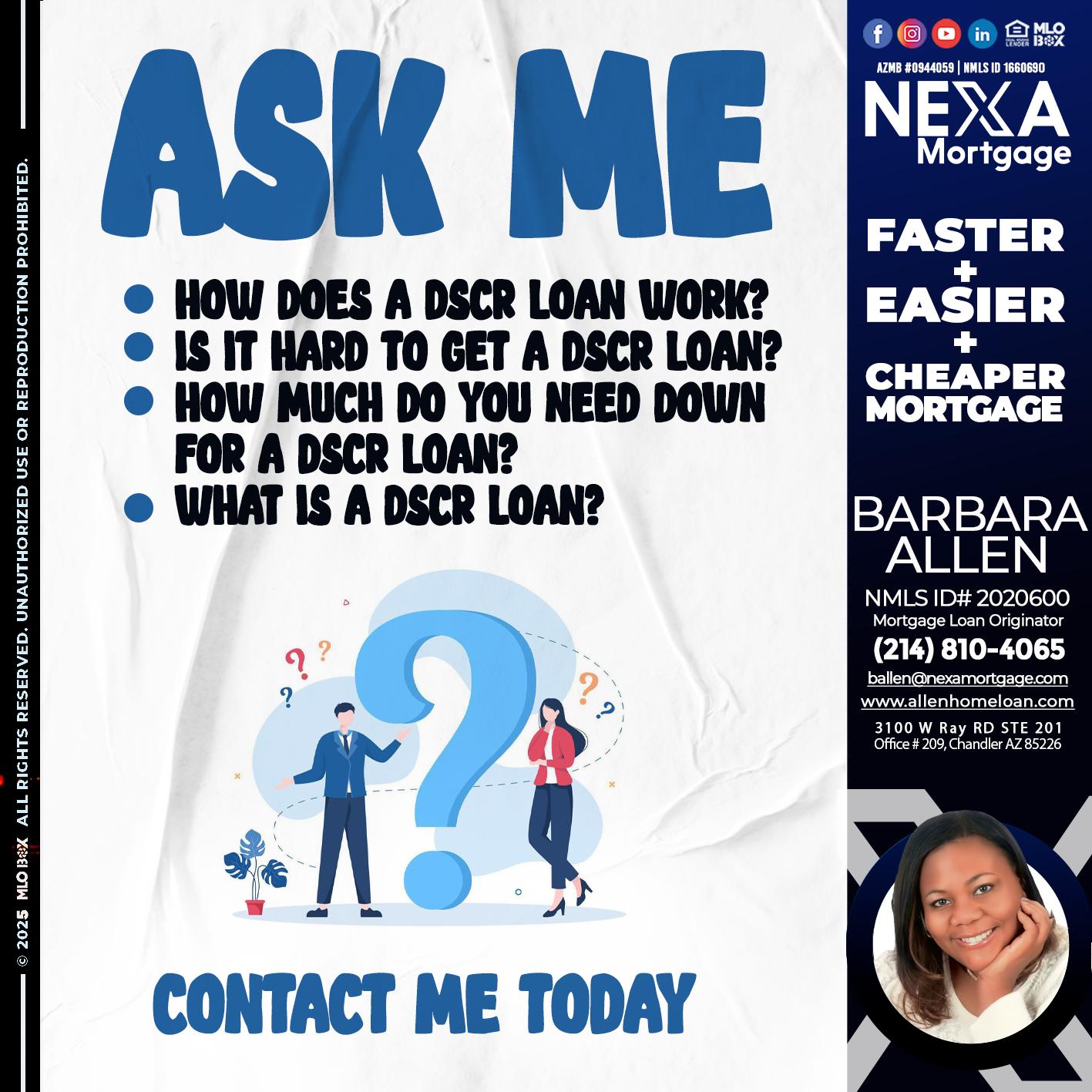 ASK ME - Barbara Allen -Mortgage Consultant