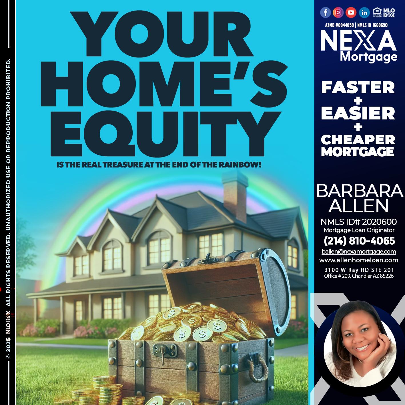 YOUR HOME´S EQUITY - Barbara Allen -Mortgage Consultant