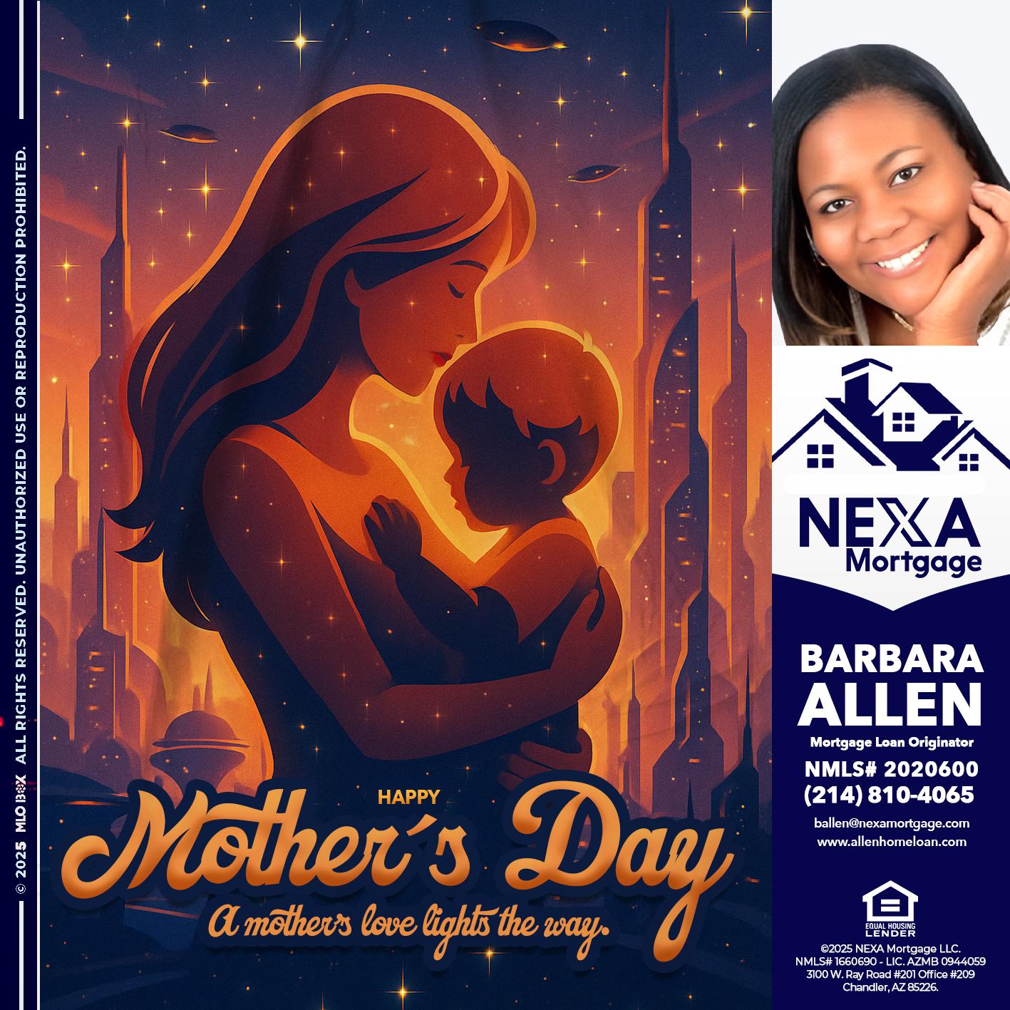 HAPPY MOTHERS DAY - Barbara Allen -Mortgage Consultant
