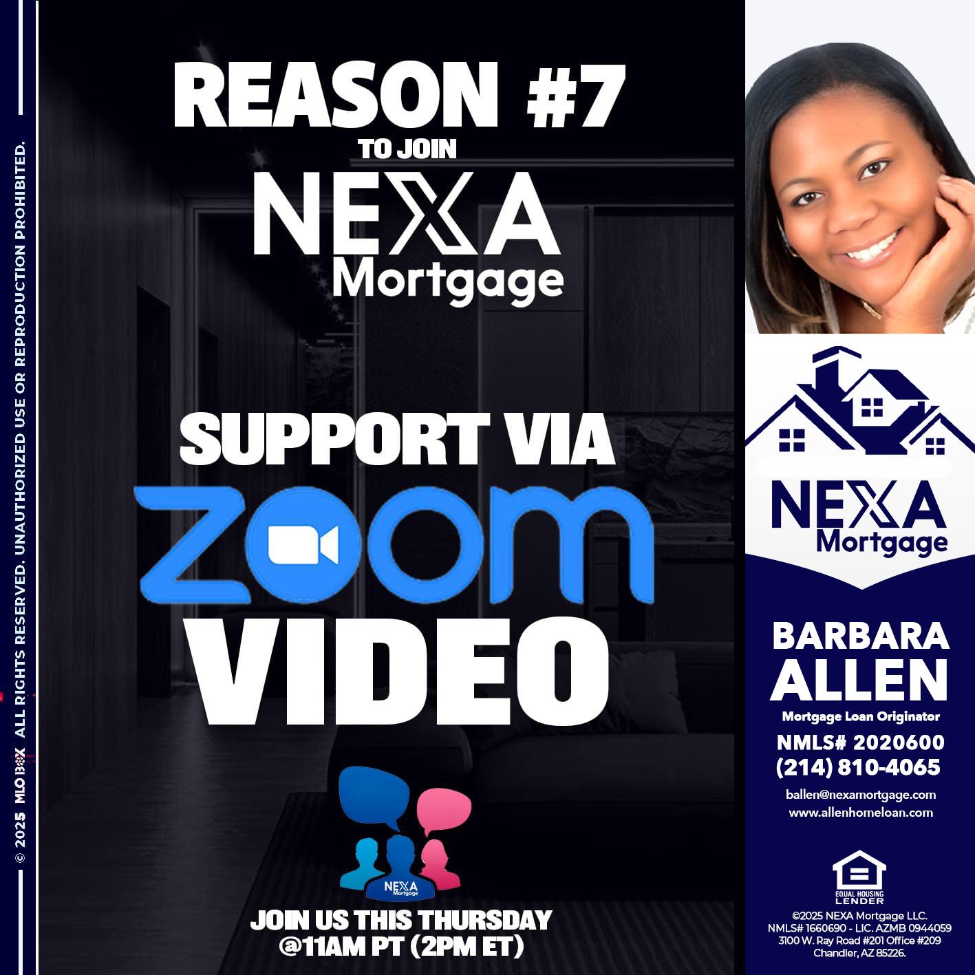 REASON 7 - Barbara Allen -Mortgage Consultant