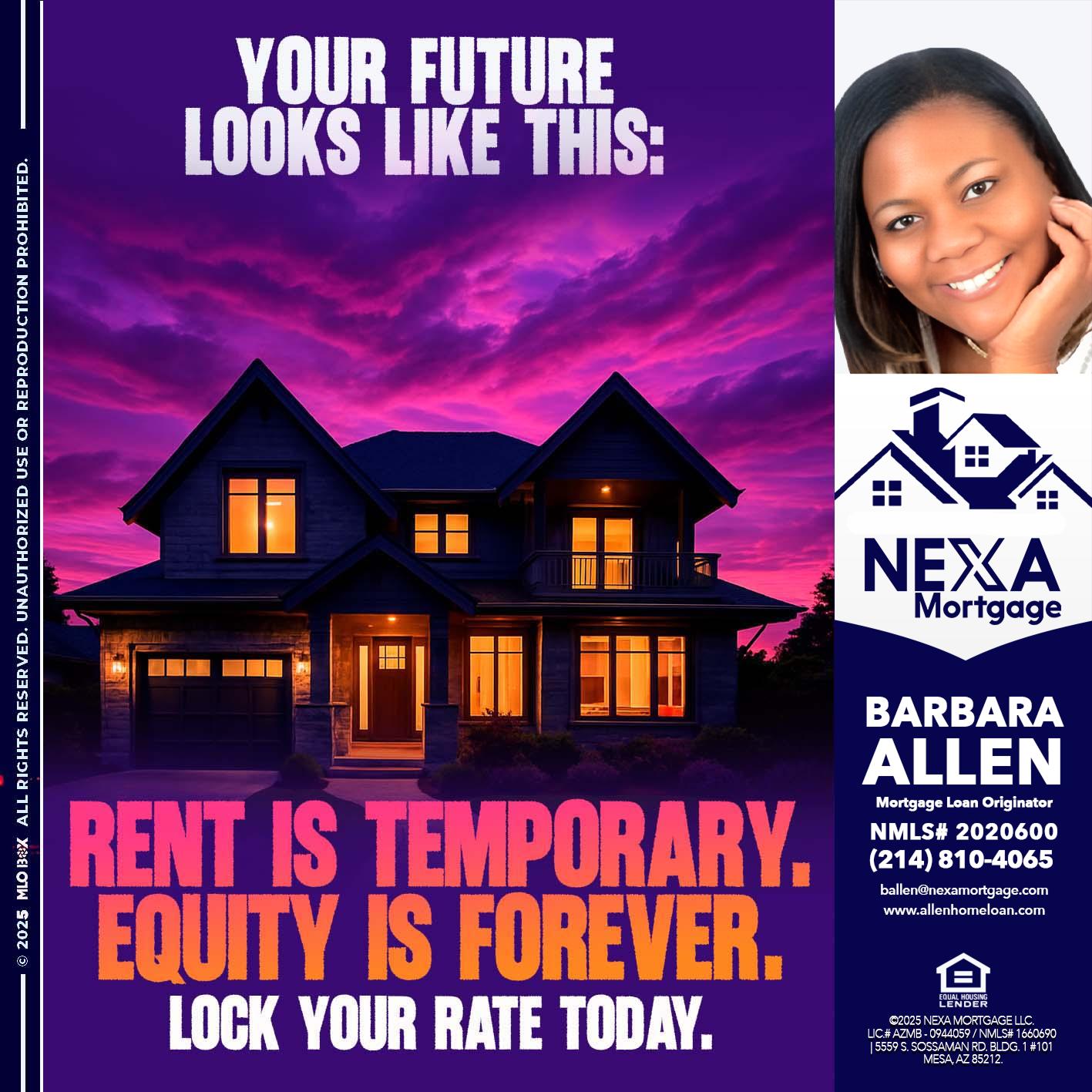YOUR FUTURE - Barbara Allen -Mortgage Consultant