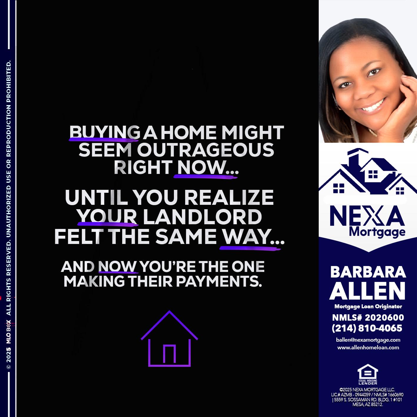 BUYING A HOME - Barbara Allen -Mortgage Consultant