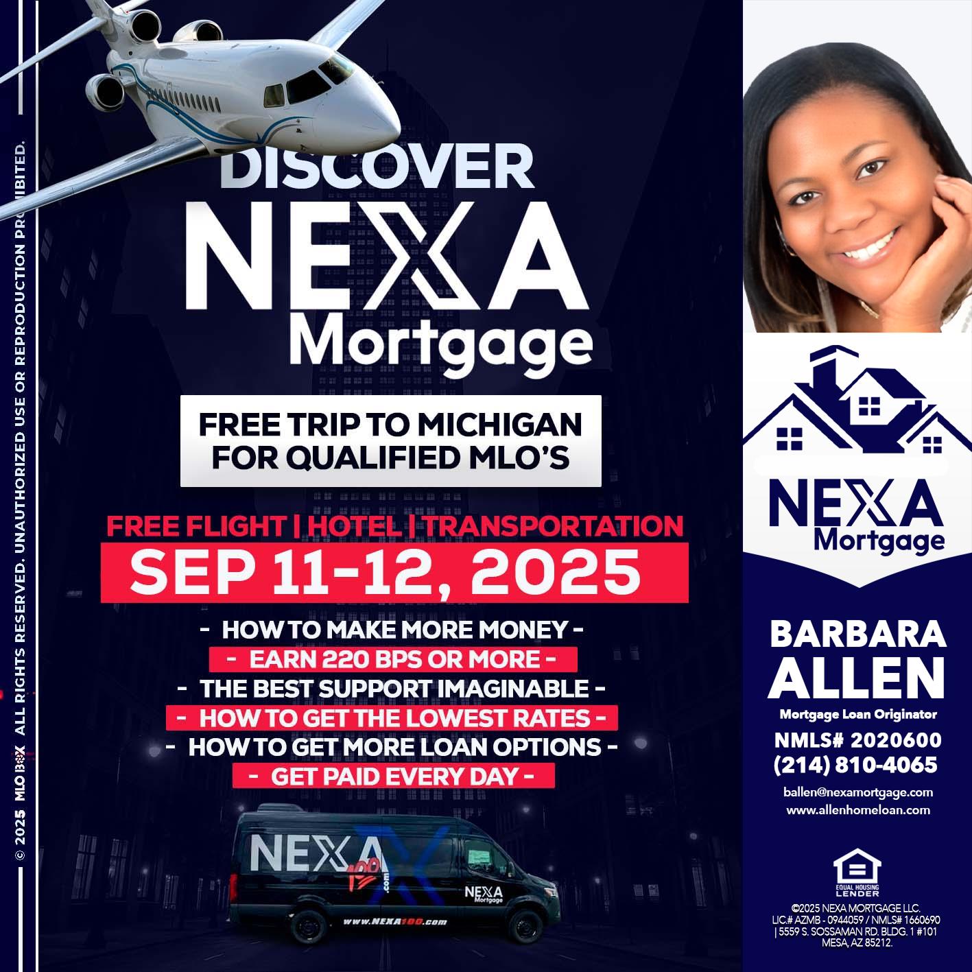 DISCOVER NEXA MORTGAGE - Barbara Allen -Mortgage Consultant