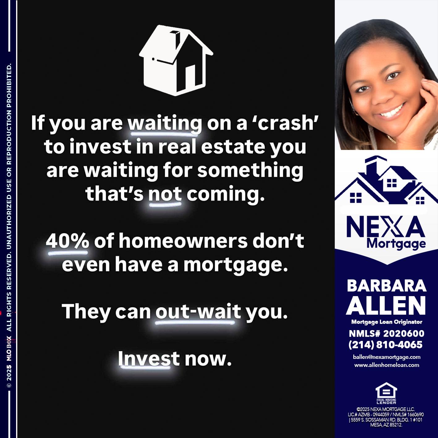 IF YOU ARE WAITING - Barbara Allen -Mortgage Consultant