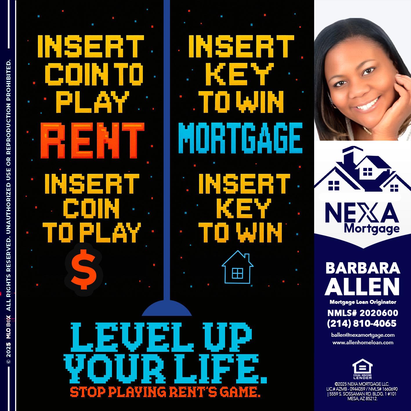 INSERT COIN - Barbara Allen -Mortgage Consultant