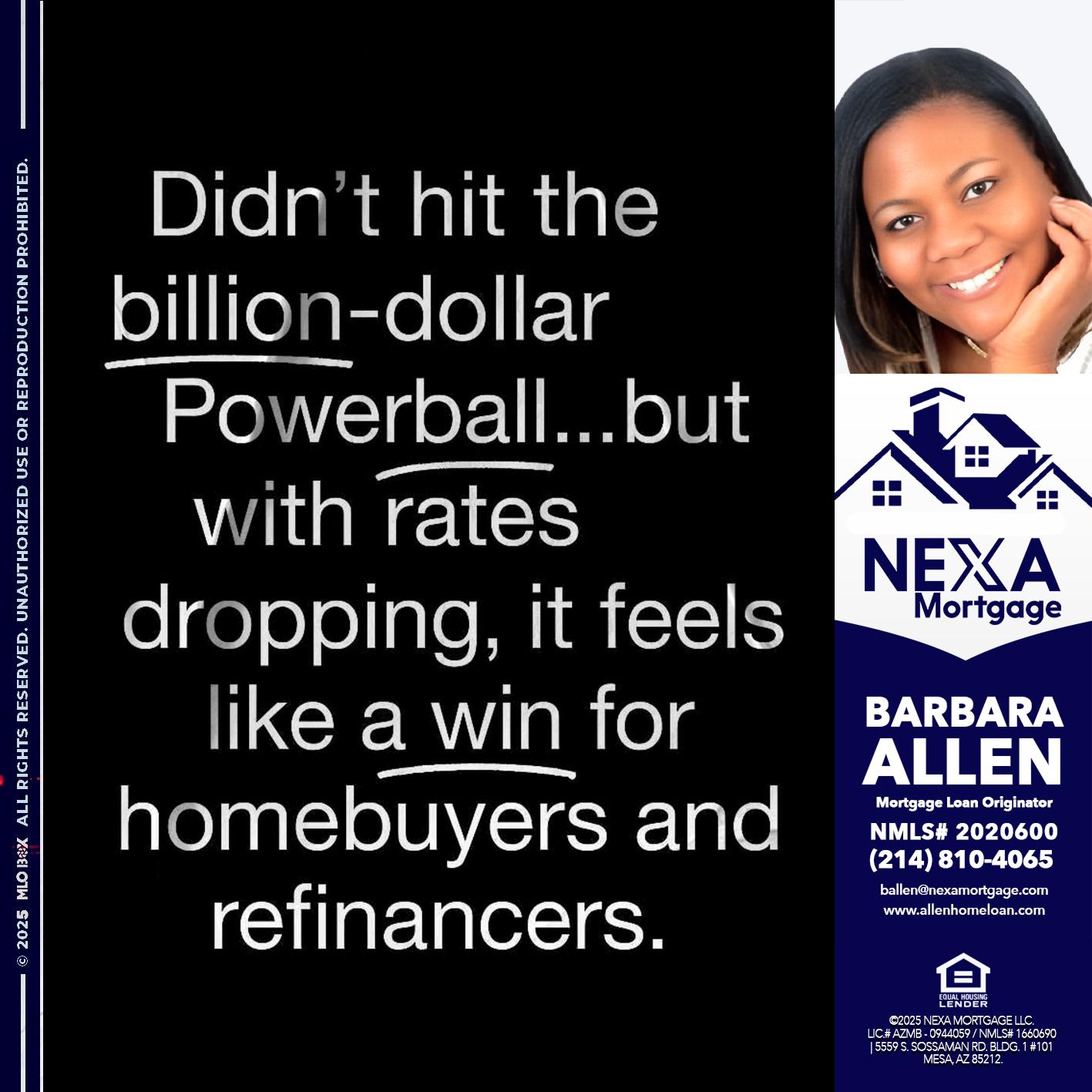 DIDNT HIT - Barbara Allen -Mortgage Consultant