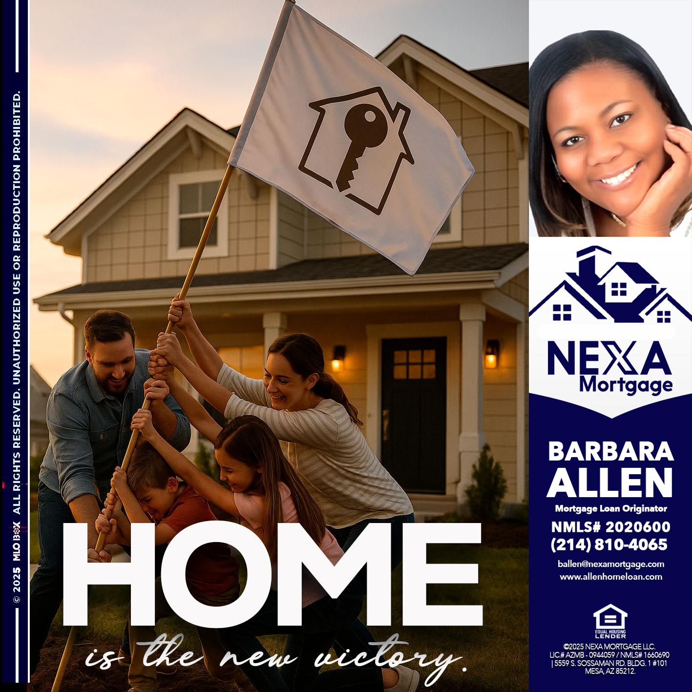 HOME IS - Barbara Allen -Mortgage Consultant