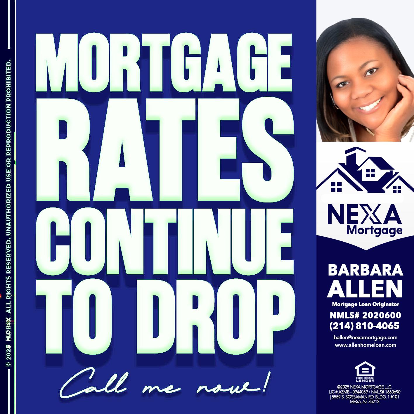 MORTGAGE RATES - Barbara Allen -Mortgage Consultant