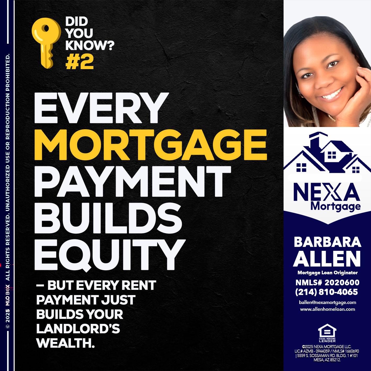 DID YOU KNOW? - Barbara Allen -Mortgage Consultant
