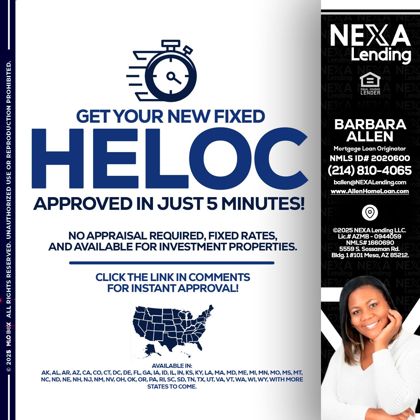 HELOC - Barbara Allen -Mortgage Consultant