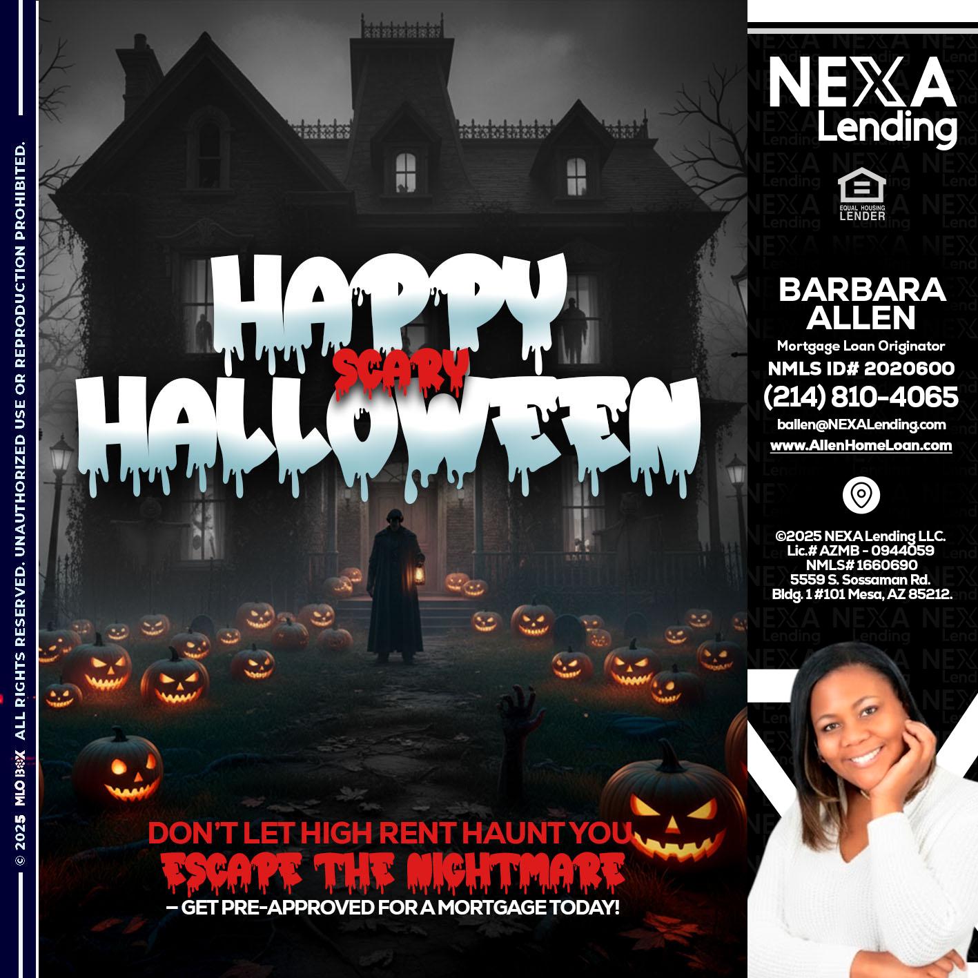 HAPPY HALLOWEEN - Barbara Allen -Mortgage Consultant