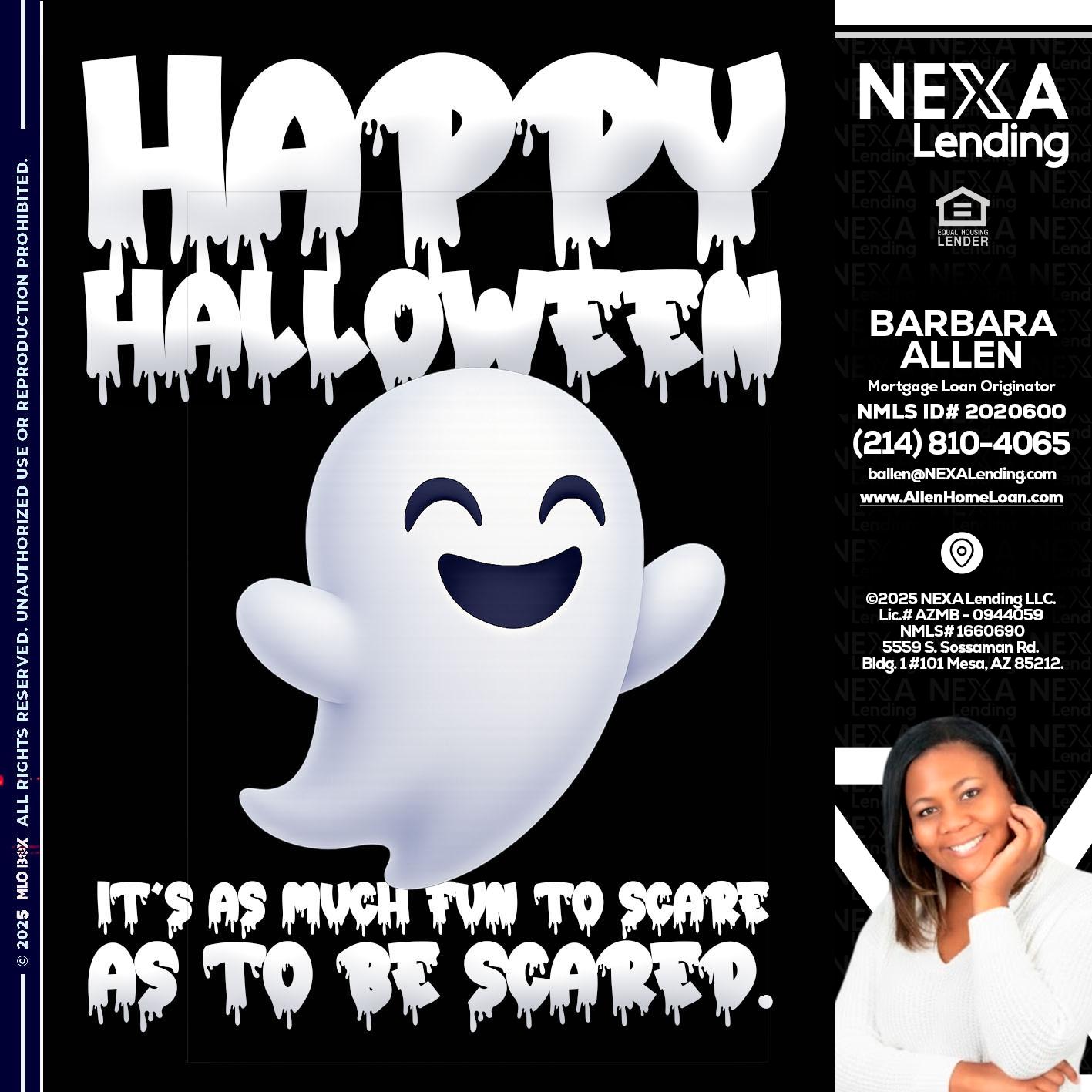 HAPPY HALLOWEEN - Barbara Allen -Mortgage Consultant