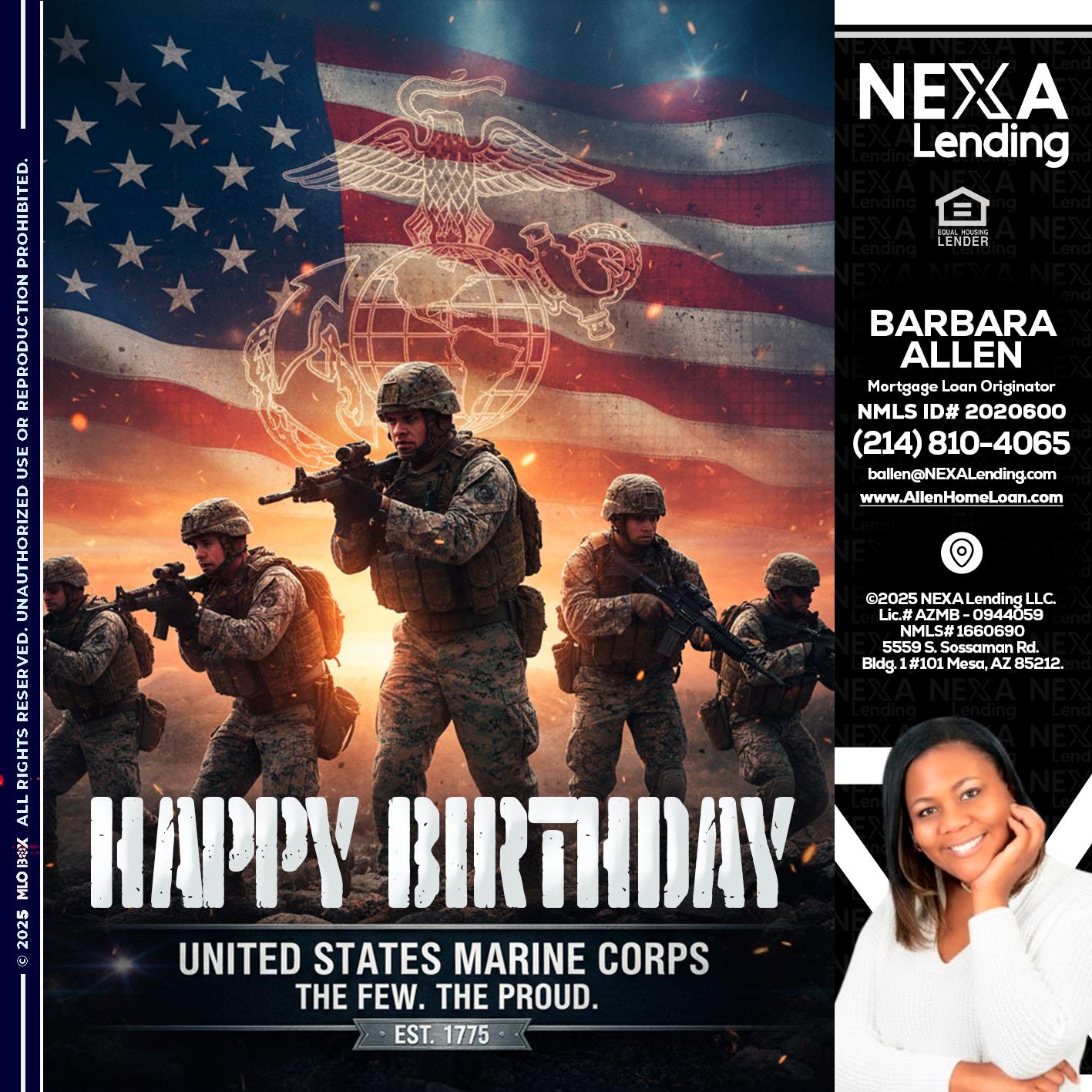 happy birthday - Barbara Allen -Mortgage Consultant