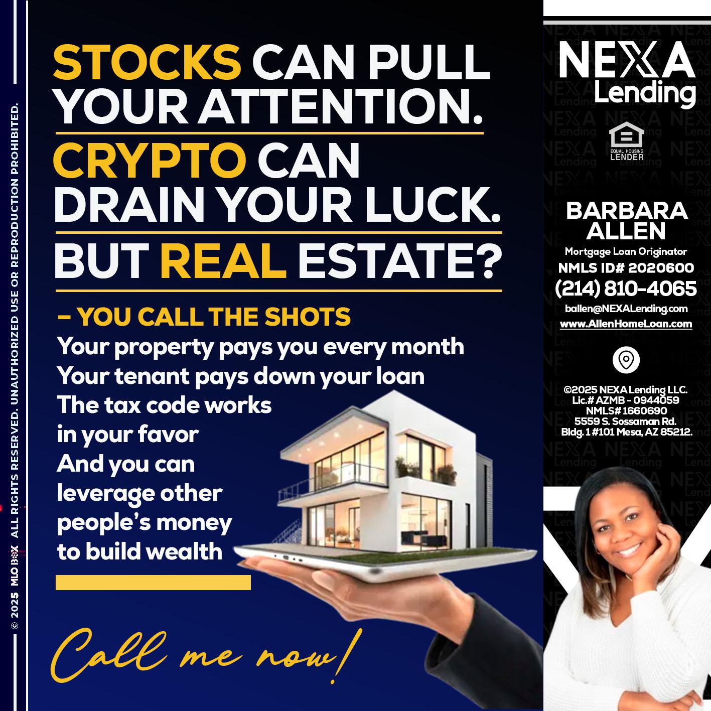 STOCK YOUR - Barbara Allen -Mortgage Consultant