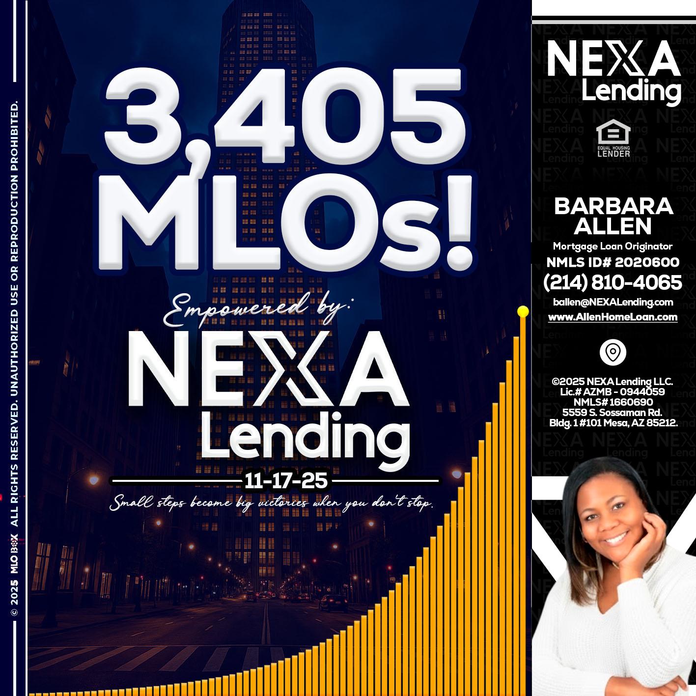 3405 MLOs - Barbara Allen -Mortgage Consultant