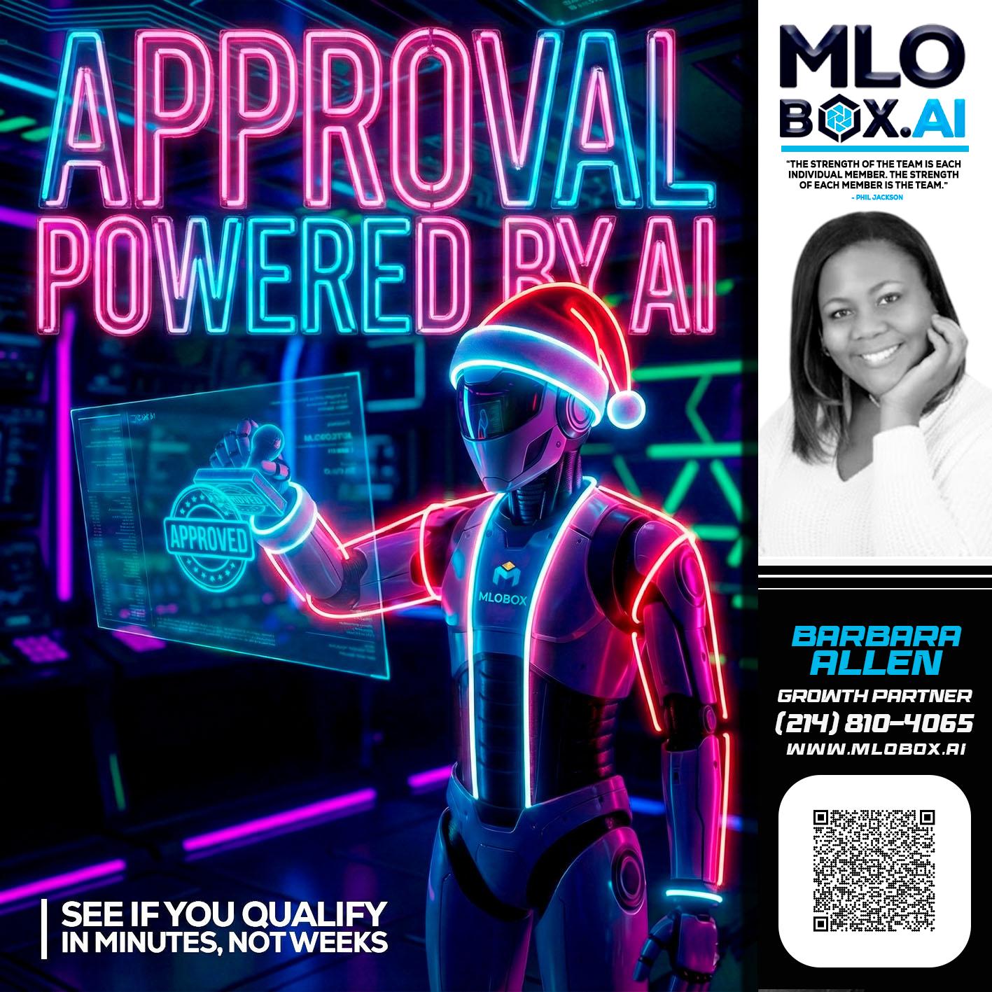 APPROVAL BY AI - Barbara Allen -Mortgage Consultant