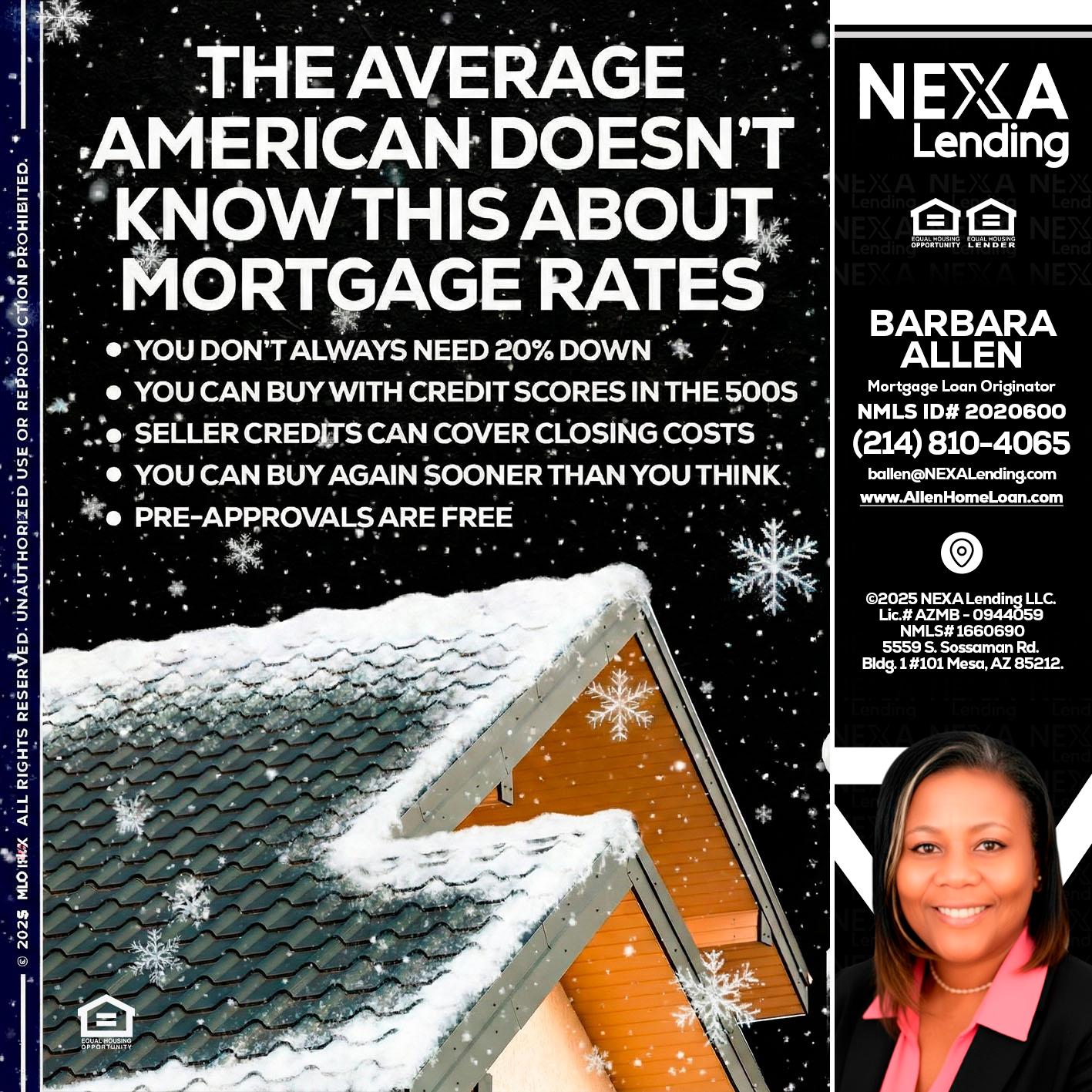 THE AVERAGE - Barbara Allen -Mortgage Consultant