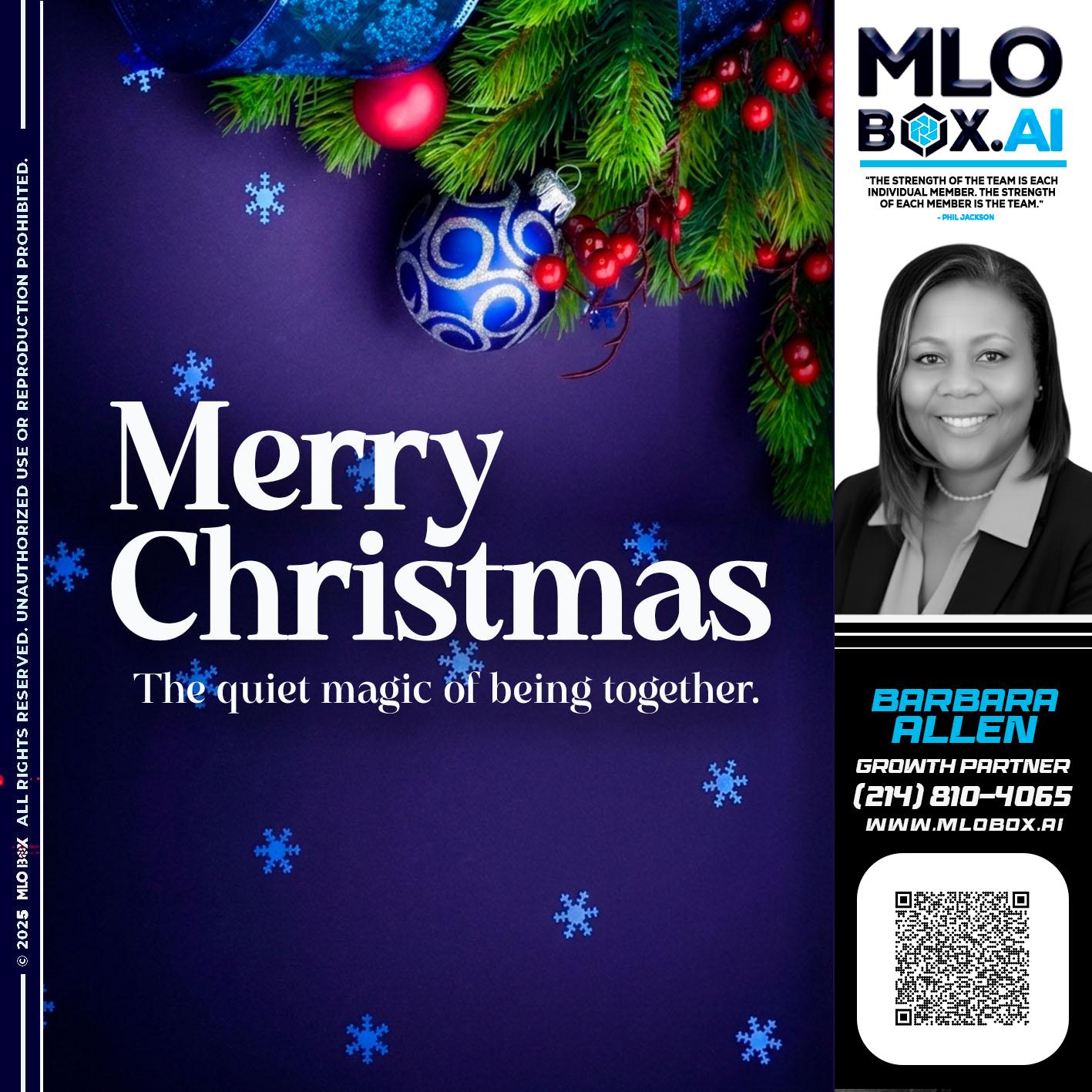 merry christmas - Barbara Allen -Mortgage Consultant