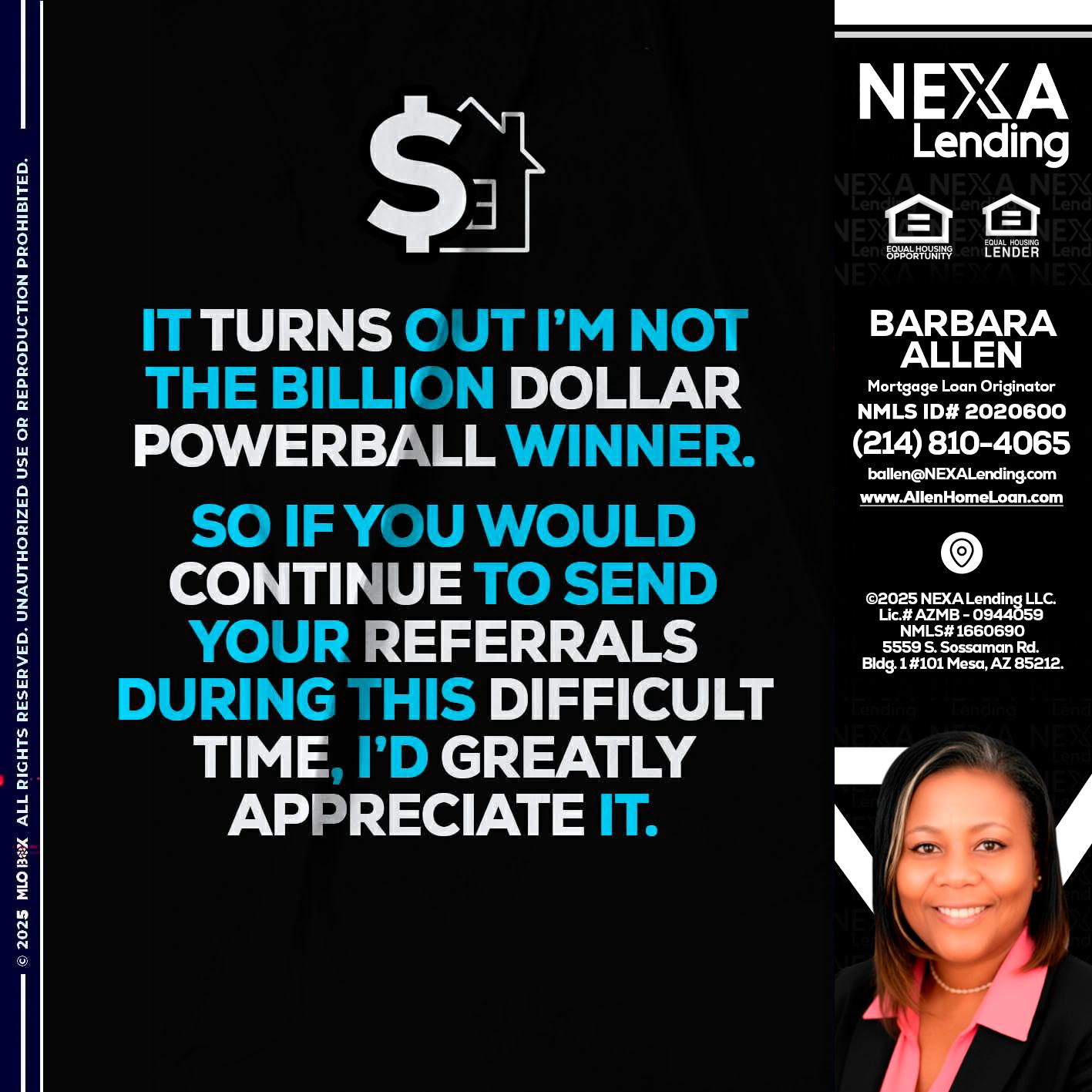 IT TURNS - Barbara Allen -Mortgage Consultant