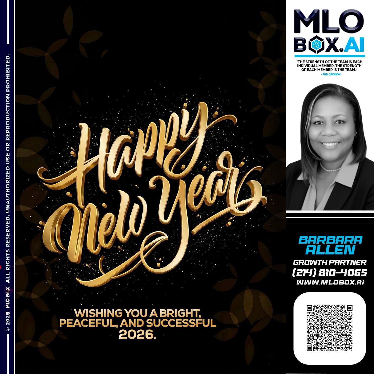HAPPY NEW YEAR - Barbara Allen -Mortgage Consultant