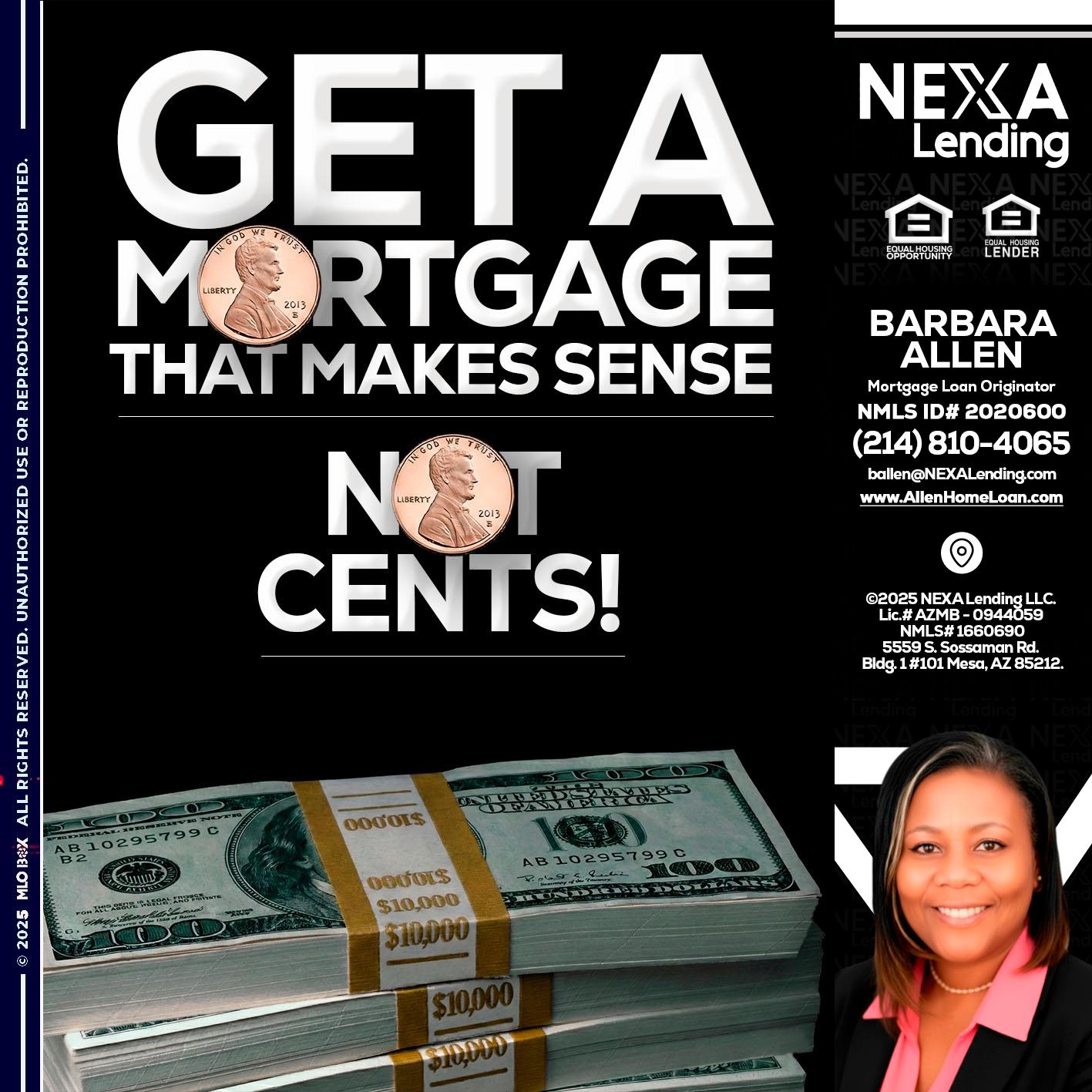 get a mortgage - Barbara Allen -Mortgage Consultant