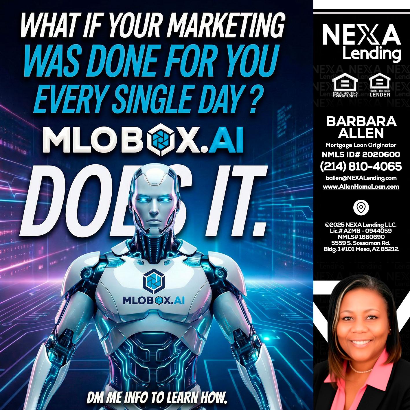 DOES IT - Barbara Allen -Mortgage Consultant