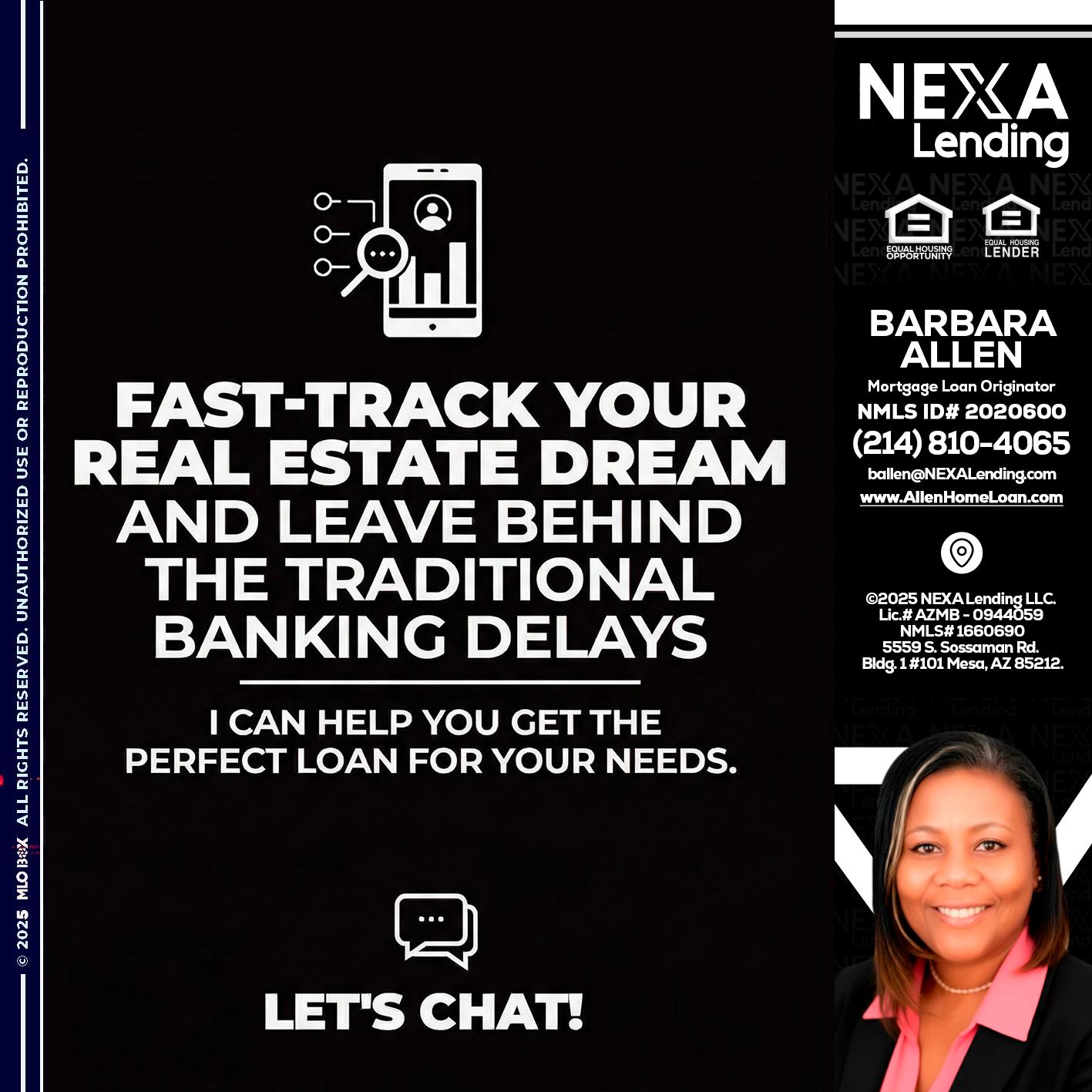 FAST TRACK - Barbara Allen -Mortgage Consultant