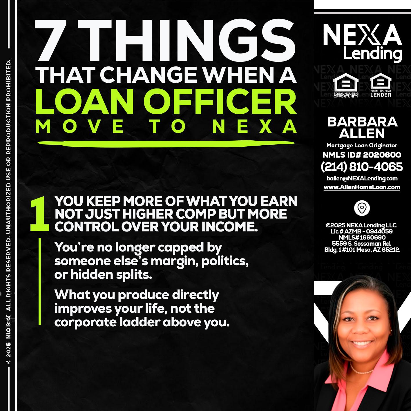 7 THINGS (1) - Barbara Allen -Mortgage Consultant
