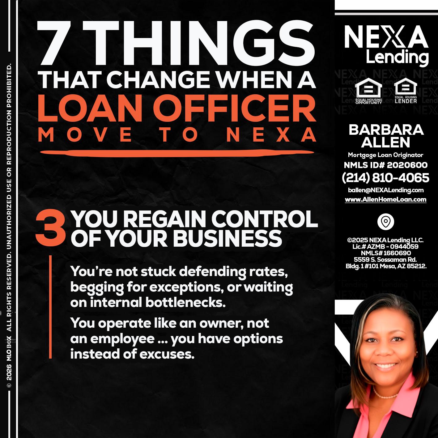 7 things (3) - Barbara Allen -Mortgage Consultant