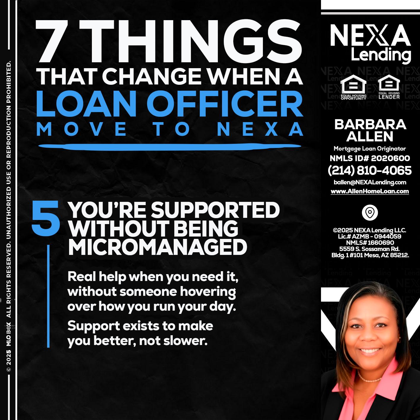 7 THINGS (5) - Barbara Allen -Mortgage Consultant