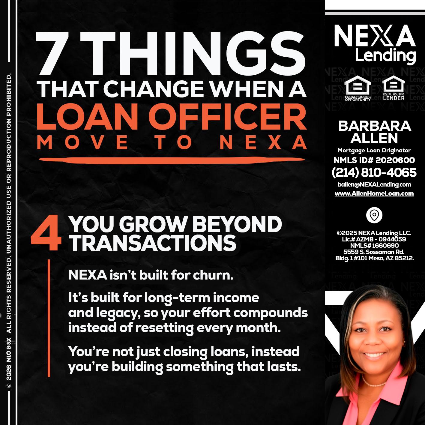 7 THINGS (4) - Barbara Allen -Mortgage Consultant