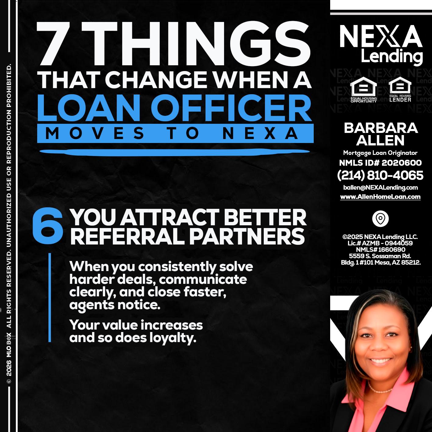 7 THINGS (6) - Barbara Allen -Mortgage Consultant