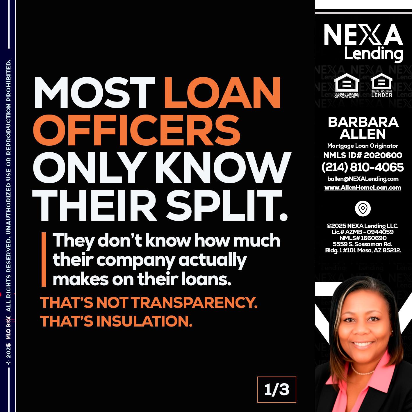 1 OF 3 - Barbara Allen -Mortgage Consultant