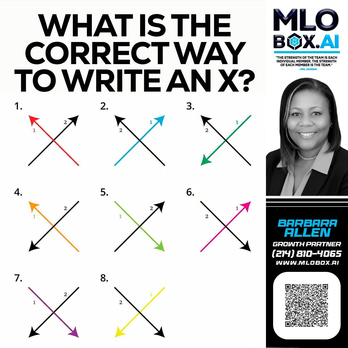 WHAT IS THE CORRECT WAY - Barbara Allen -Mortgage Consultant