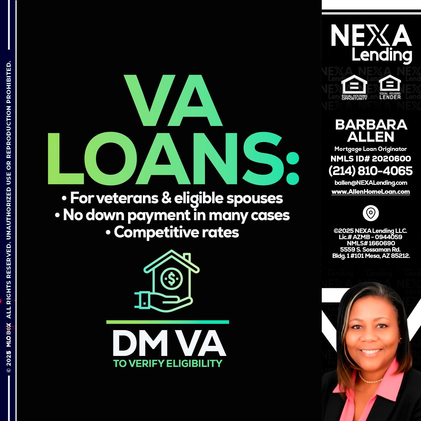 VA LOANS - Barbara Allen -Mortgage Consultant