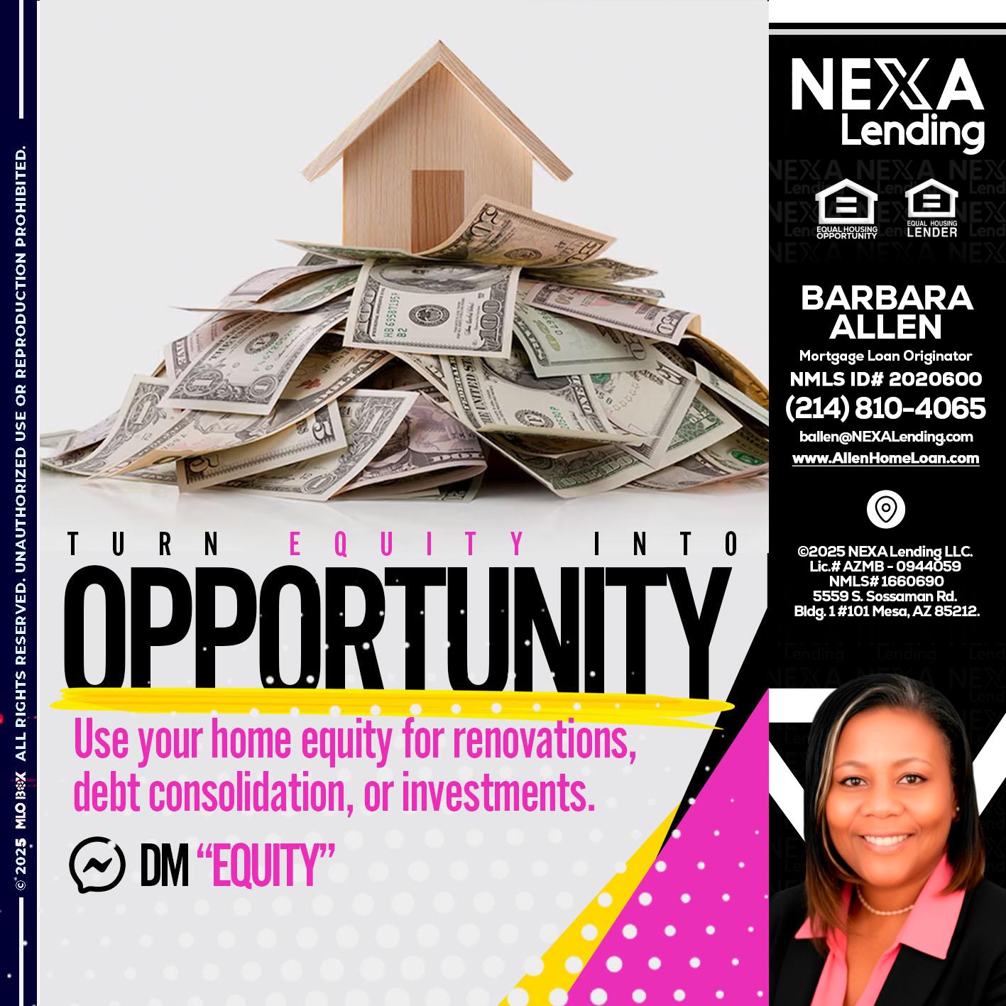 opportunity - Barbara Allen -Mortgage Consultant