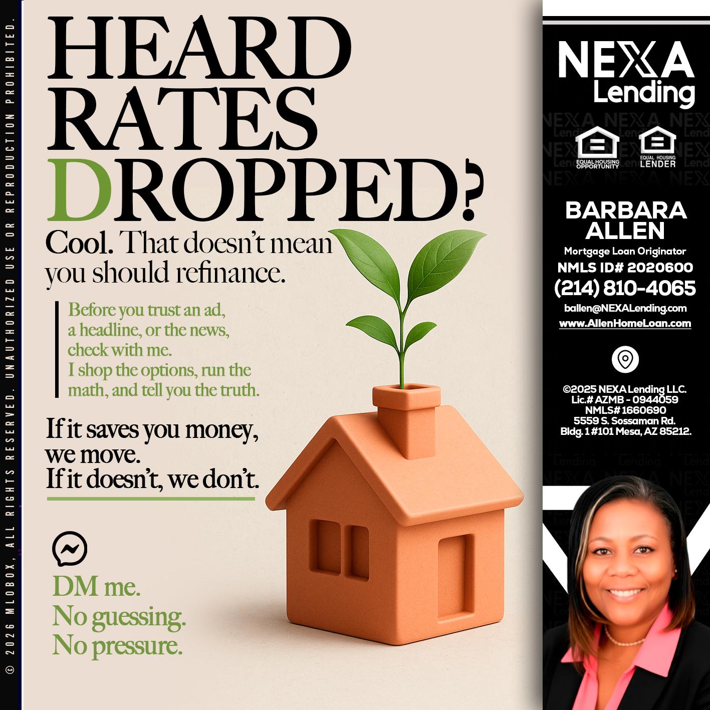 HEARD RATES - Barbara Allen -Mortgage Consultant