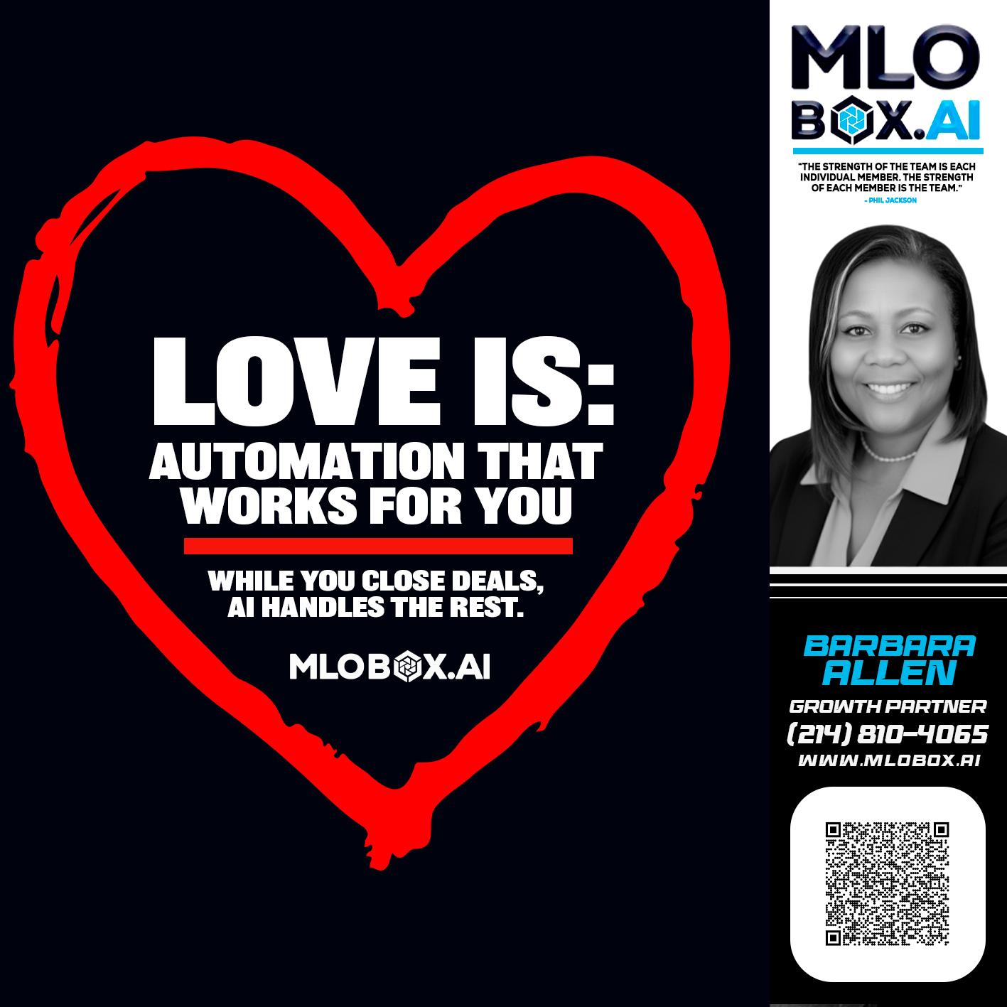 love is - Barbara Allen -Mortgage Consultant